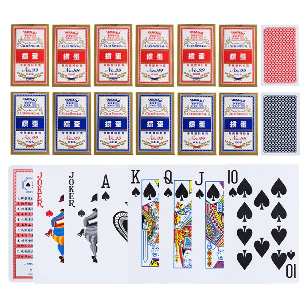 777 Special Playing Cards for Guandan - Blue, 2 Decks - Image 2