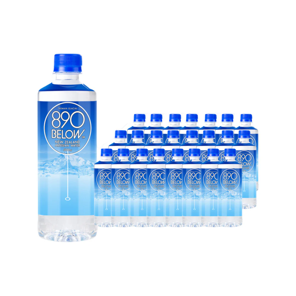 890 Below New Zealand Artesian Water – 500ml x 24 Bottles