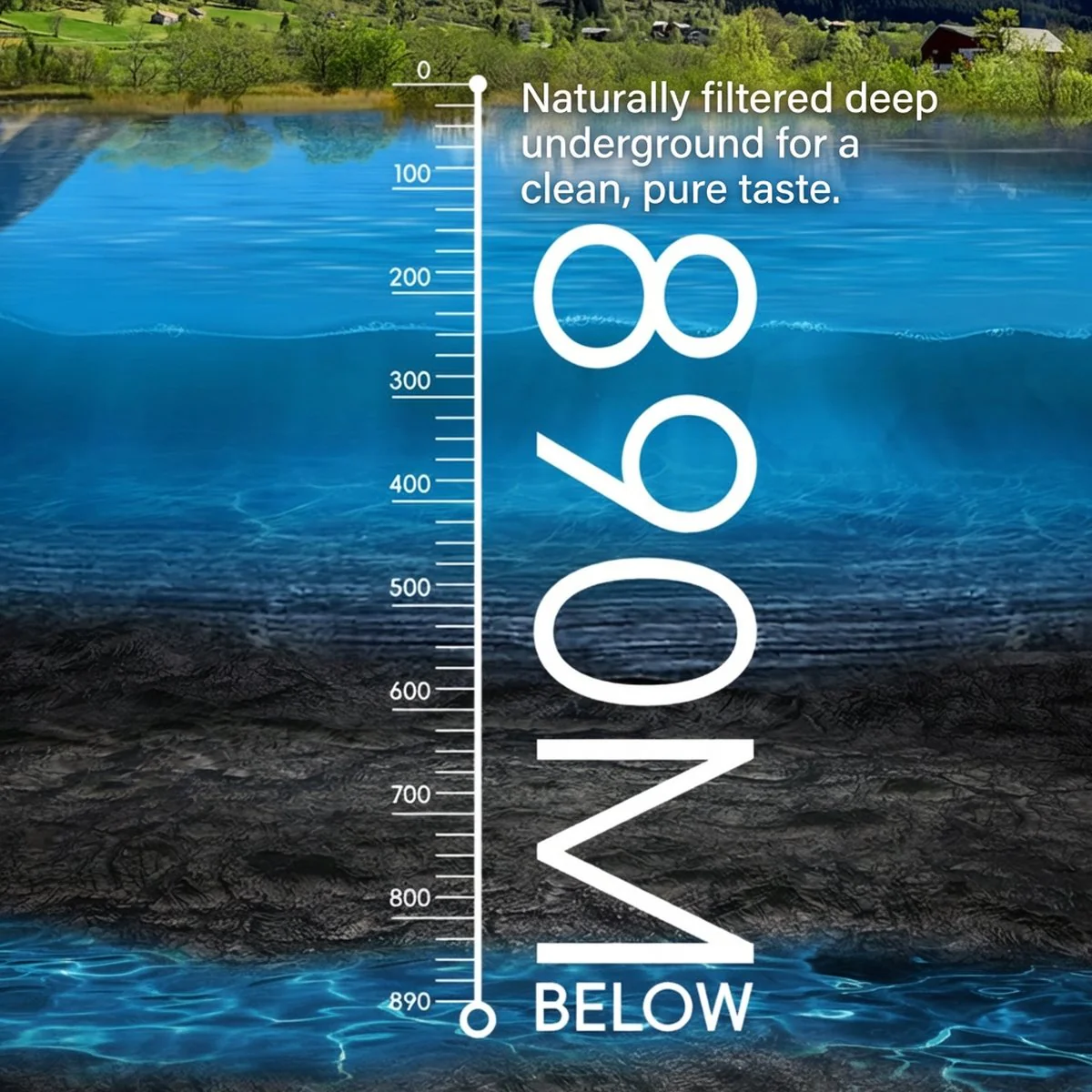890 Below New Zealand Natural Glacial Water 350ml x 24 - Bottled Water 24 Pack - Image 3