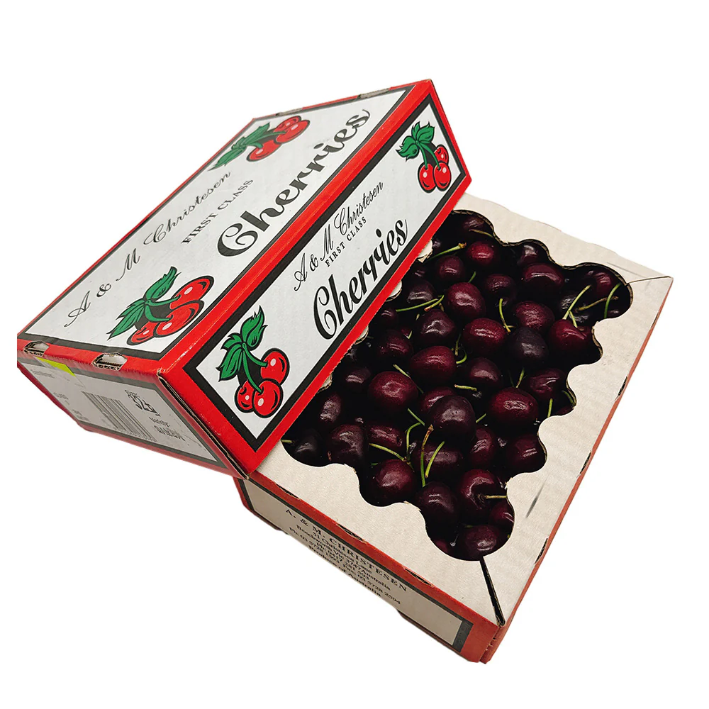 A & M Christesen First Class Cherries Gift Box - 32mm+ 2kg - Image 6