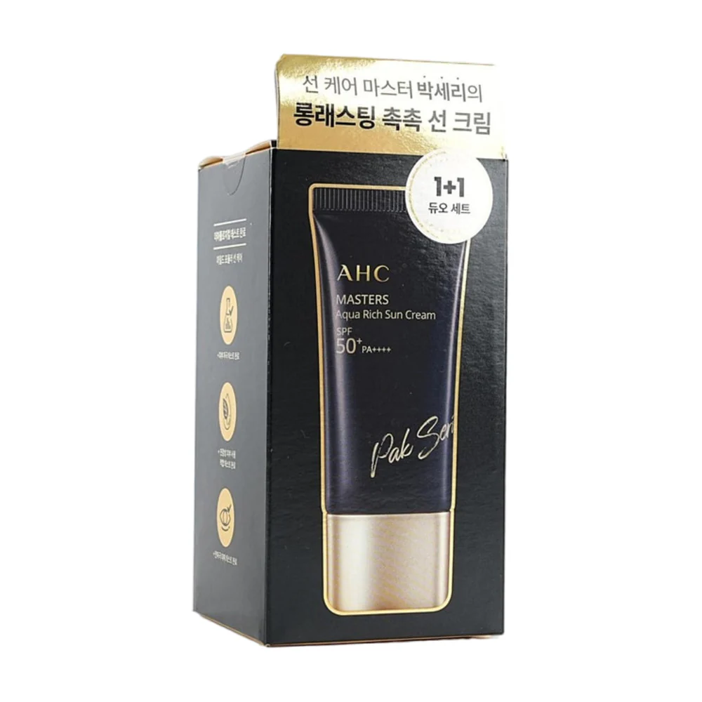 AHC Masters Aqua Rich Sun Cream SPF50+ PA++++ - 30ml - Image 3