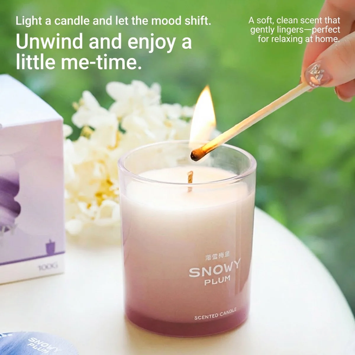 Airguard Cloudy Cotton Scented Candle – 100g - Image 2