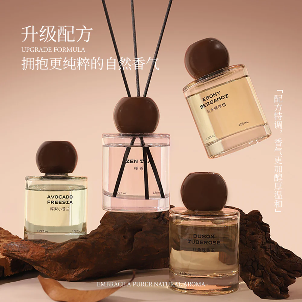 Airguard Ebony Bergamot Reed Diffuser – 120 ml Flameless Home Fragrance - Image 2