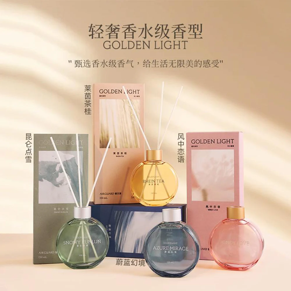Airguard “Golden Light” Rhein Tea & Osmanthus Reed Diffuser – 150ml - Image 4
