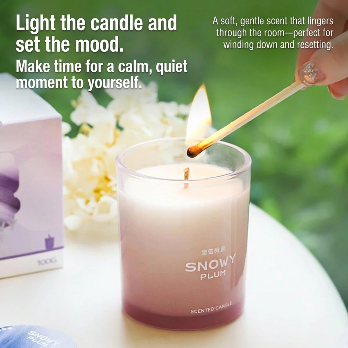 Airguard "Lazy Afternoon" Scented Candle 100g – Warm Floral & Woody Aroma - Image 2