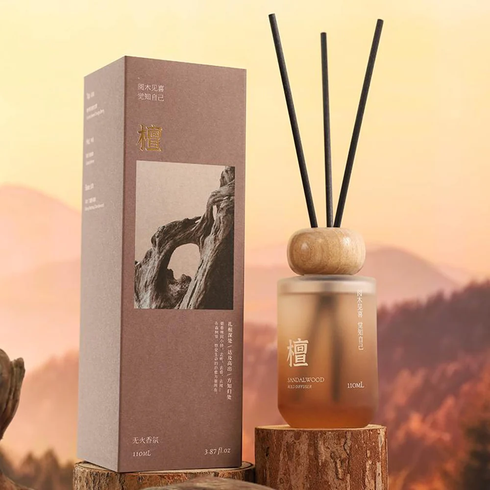 Airguard Sandalwood Reed Diffuser – 110 ml (Flameless Home Fragrance) - Image 5