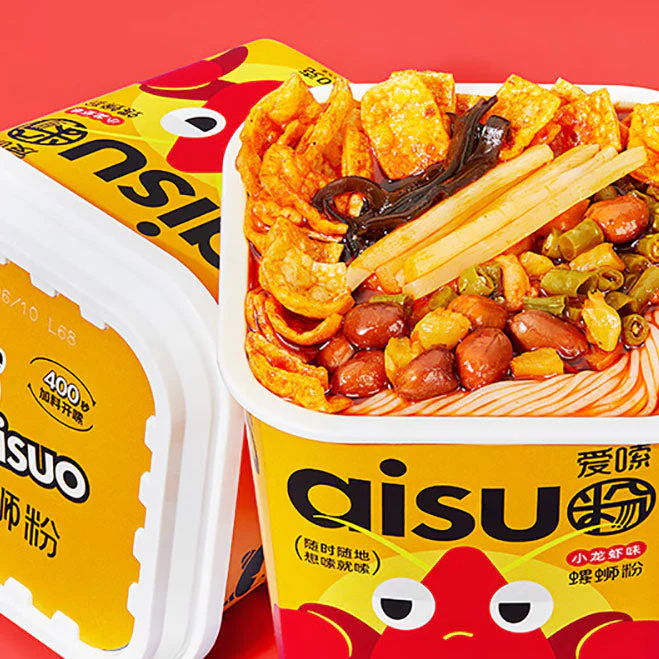 Aisuo Liuzhou Snail Noodles - Crawfish Flavor - 230g - Image 3
