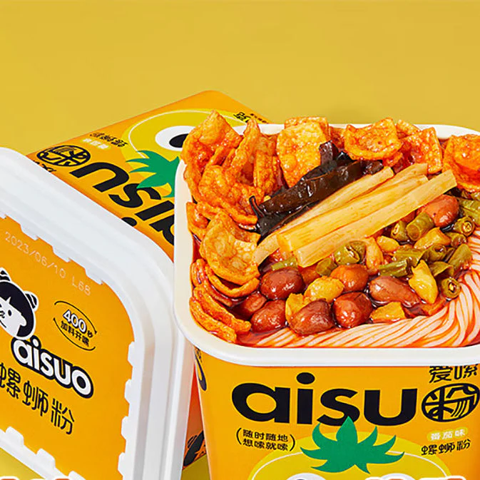 Aisuo Liuzhou Snail Noodles - Tomato Flavor, 230g - Image 4