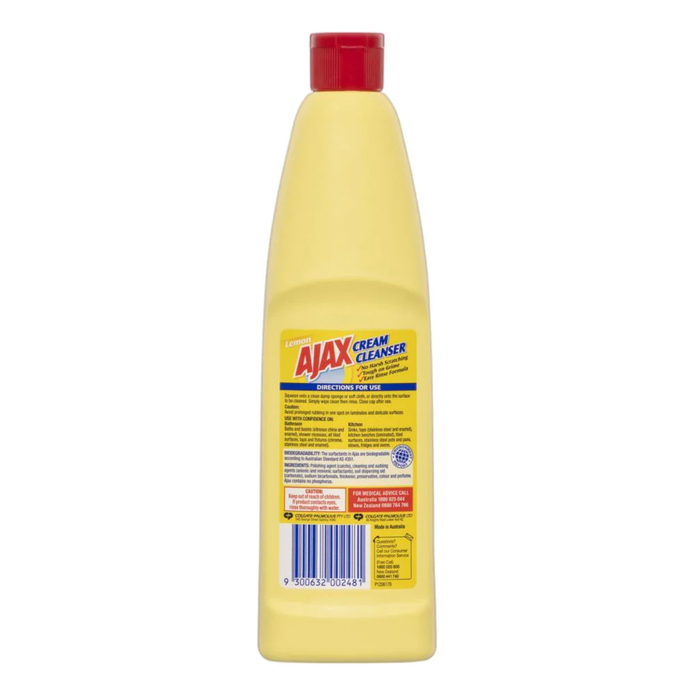 Ajax Lemon Cream Cleanser 375ml - Image 2