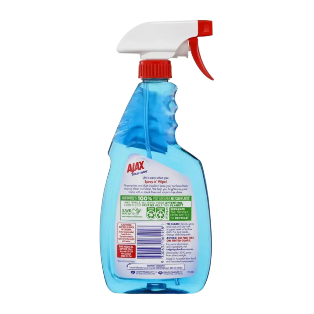 Ajax Spray n' Wipe Glass Cleaner 500mL - Image 2