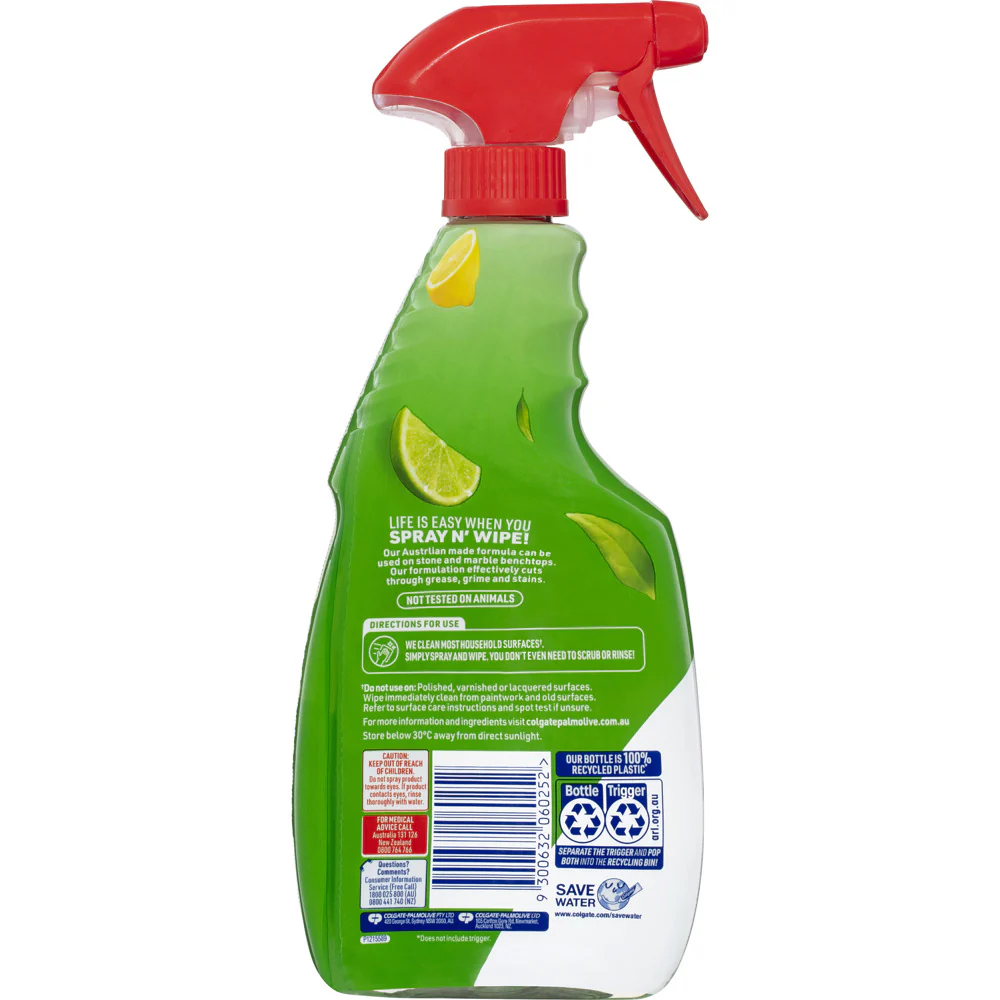 Ajax Spray n' Wipe Kitchen Multipurpose Cleaner Baking Soda & Citrus 500 mL - Image 5