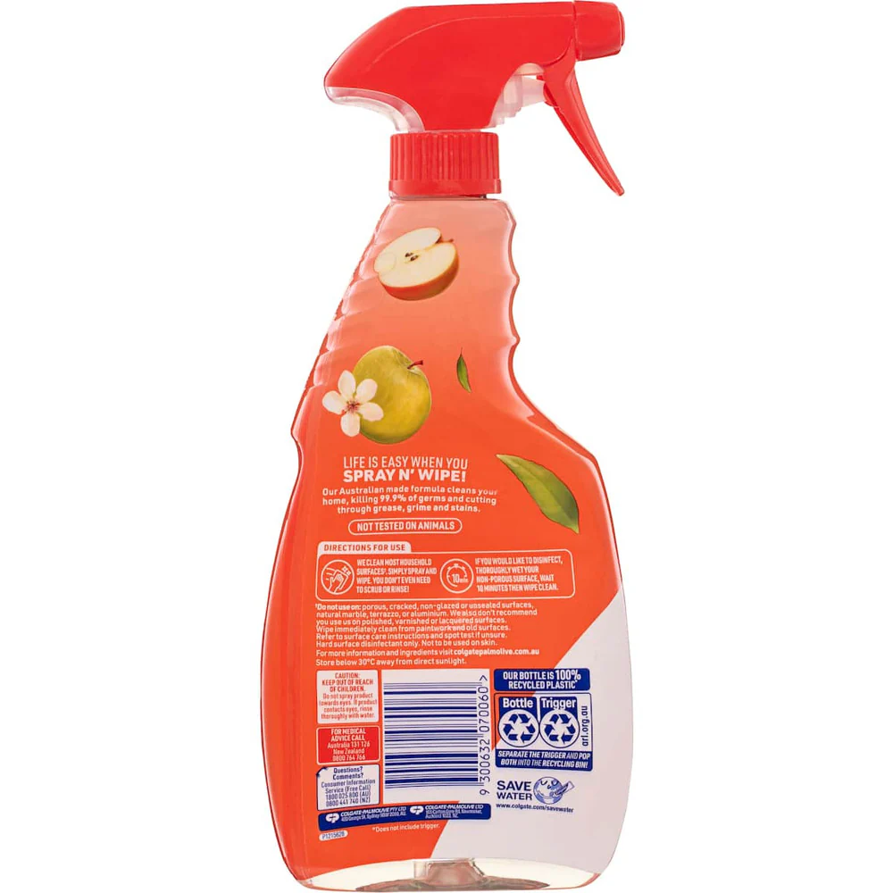 Ajax Spray n' Wipe Multipurpose Cleaner Apple Blossom & Citrus 500 mL - Image 5