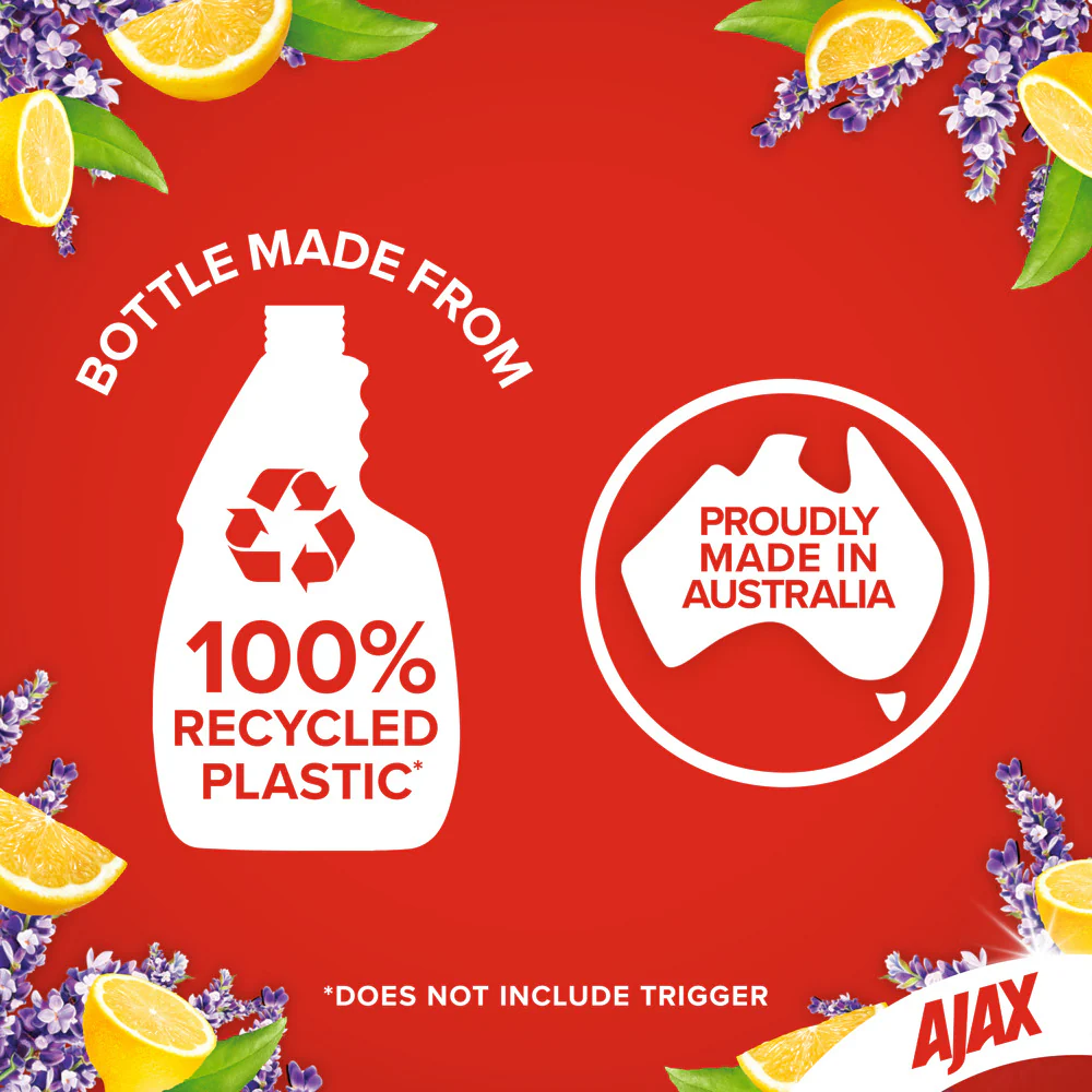 Ajax Spray n’ Wipe Multipurpose Cleaner Lavender & Citrus 500mL - Image 2