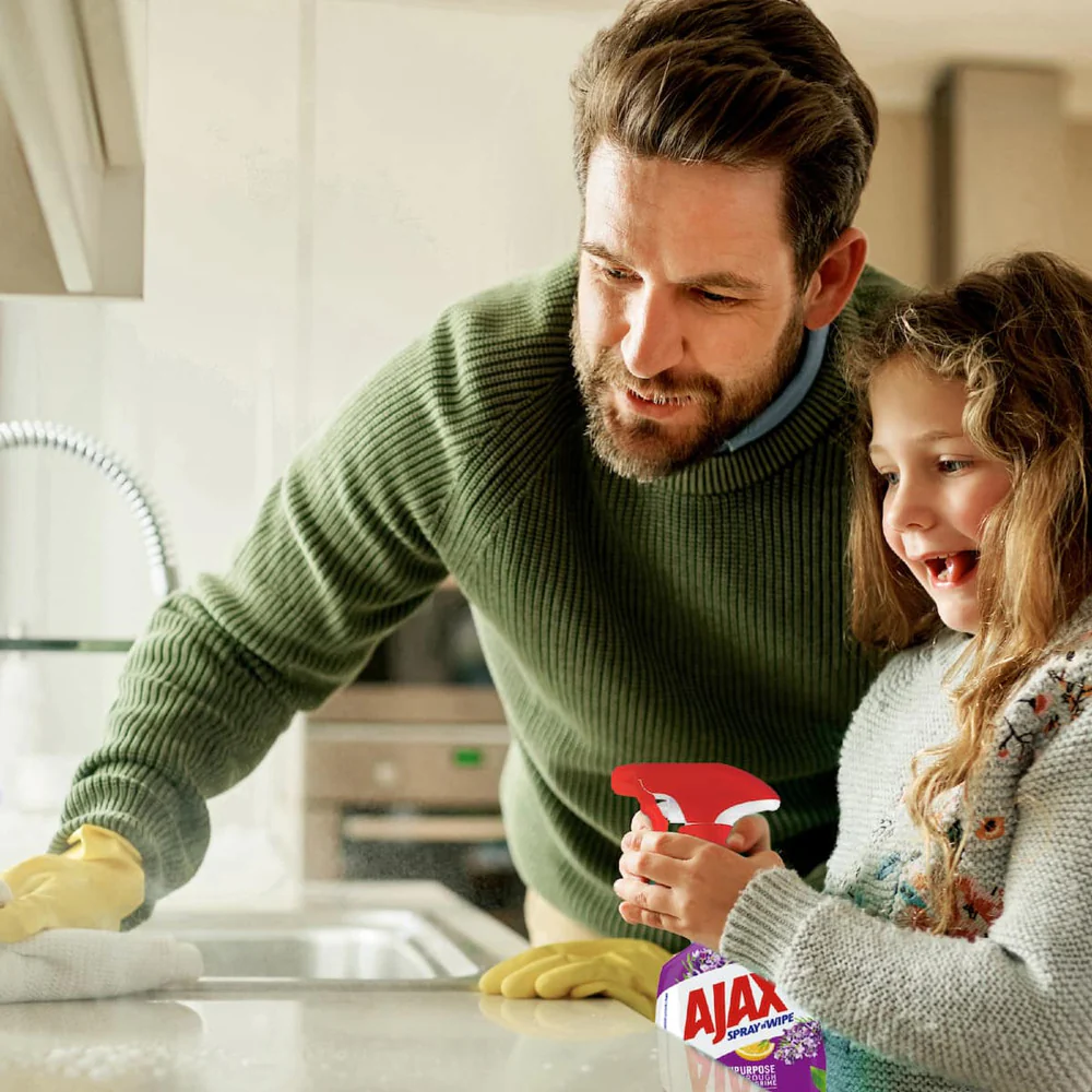 Ajax Spray n’ Wipe Multipurpose Cleaner Lavender & Citrus 500mL - Image 3