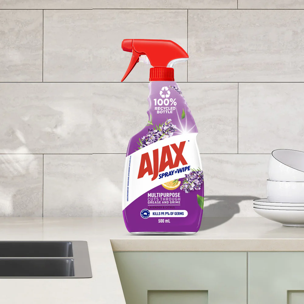 Ajax Spray n’ Wipe Multipurpose Cleaner Lavender & Citrus 500mL - Image 4