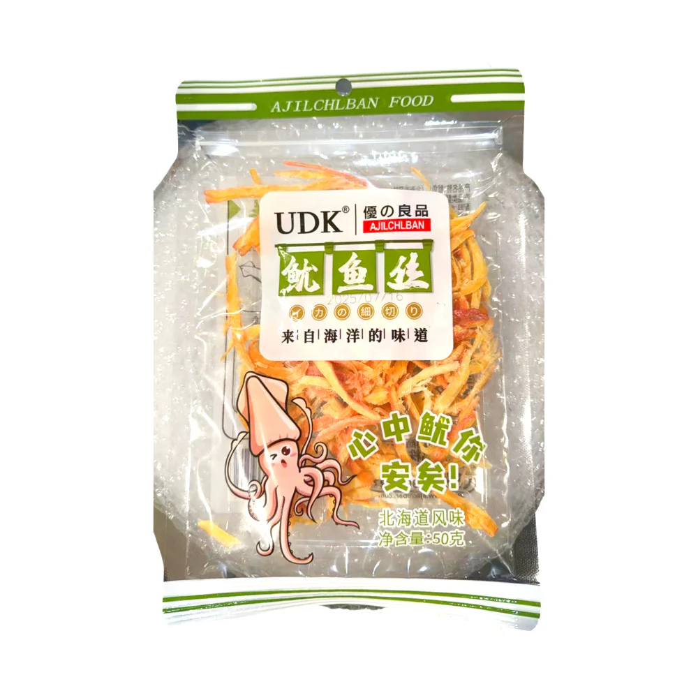 Aji Ichiban Hokkaido-Style Shredded Squid 50g - Dried Squid Snack