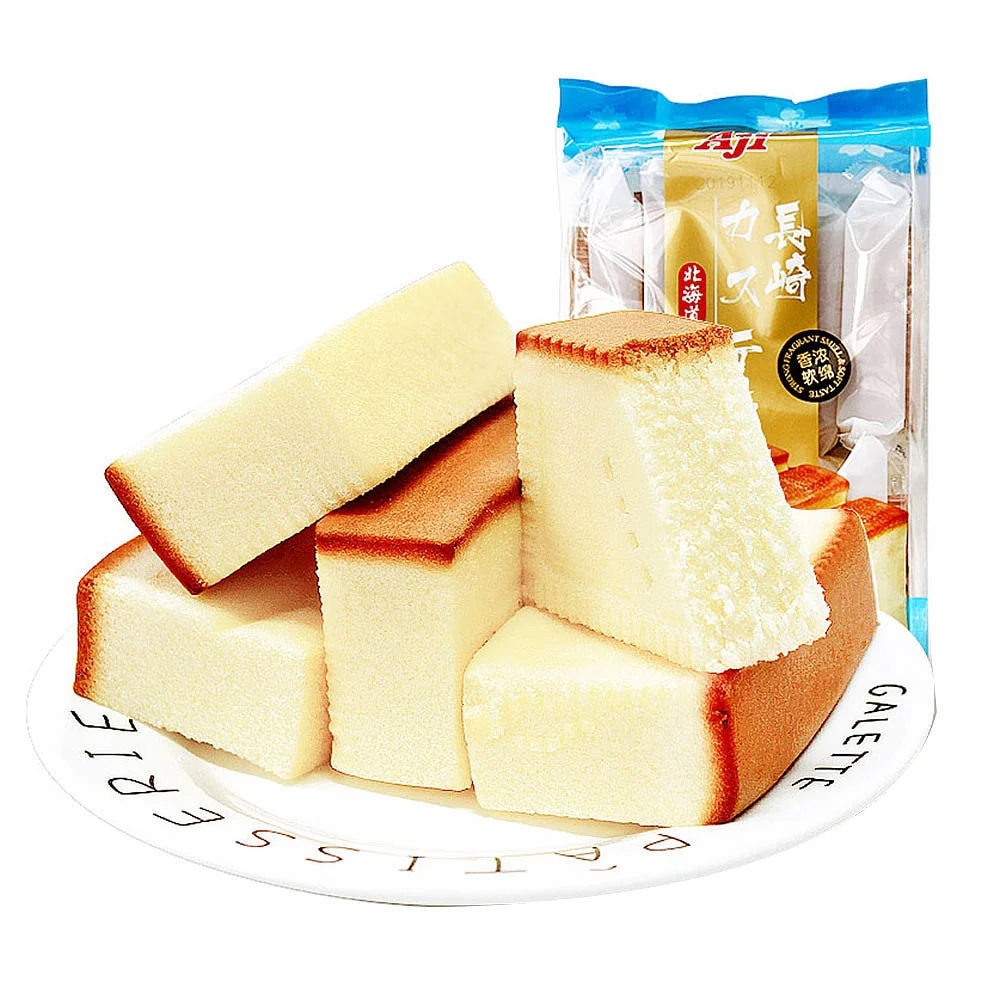 AJI Nagasaki Castella Cake Hokkaido Milk Flavor - 10pcs, 330g