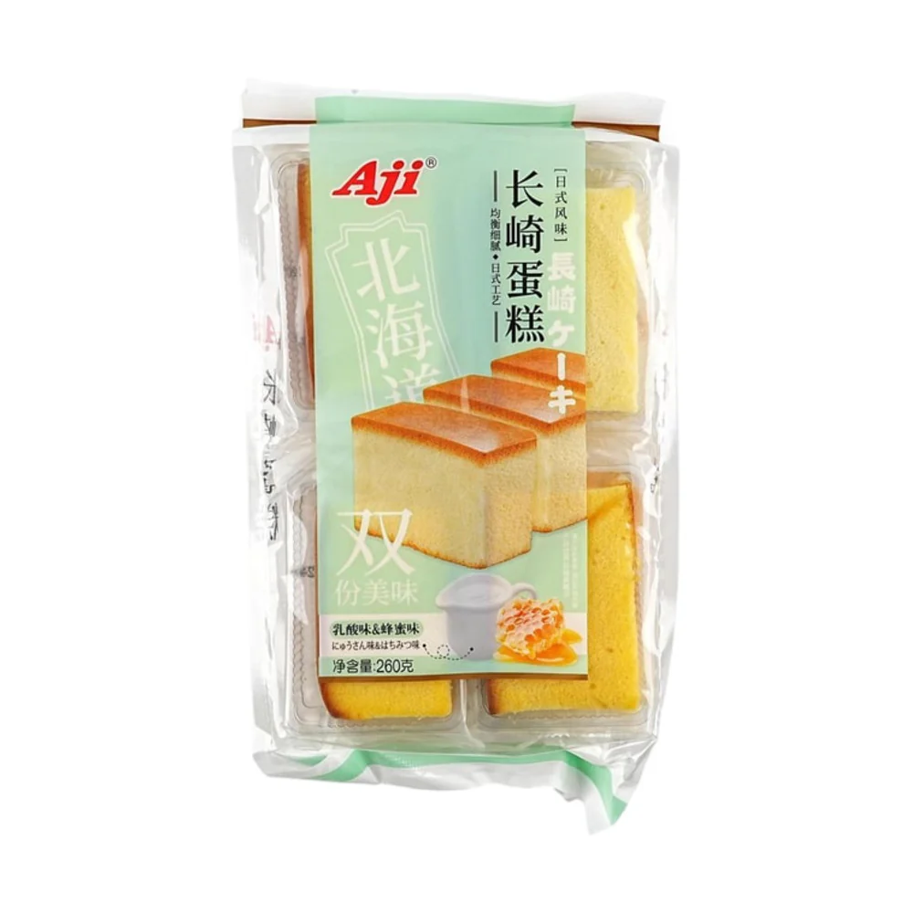 Aji Nagasaki Castella Yoghurt & Honey Flavour Cake 260g - Japanese Style Sponge