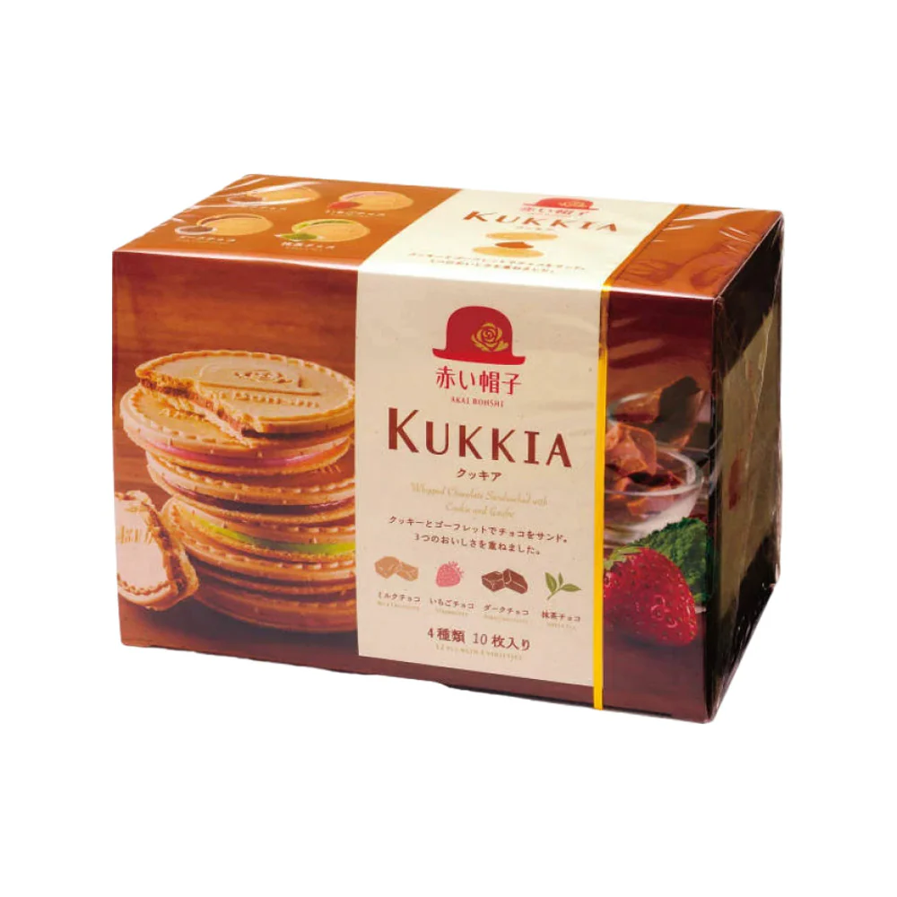 Akai Bohshi Kukkia 4 Flavour Assorted Biscuits 138g (10 Pieces)