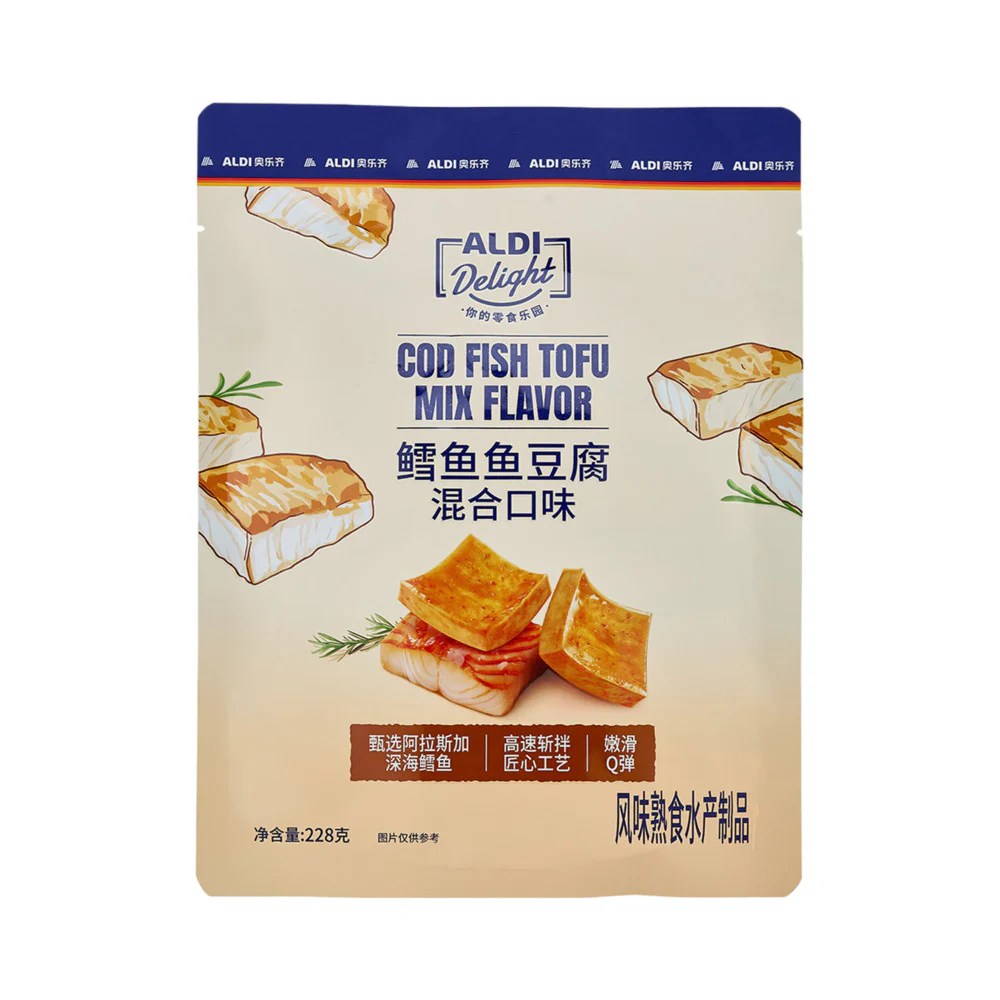 ALDI Delight Cod Fish Tofu Mixed Flavour 228g – Limited Import