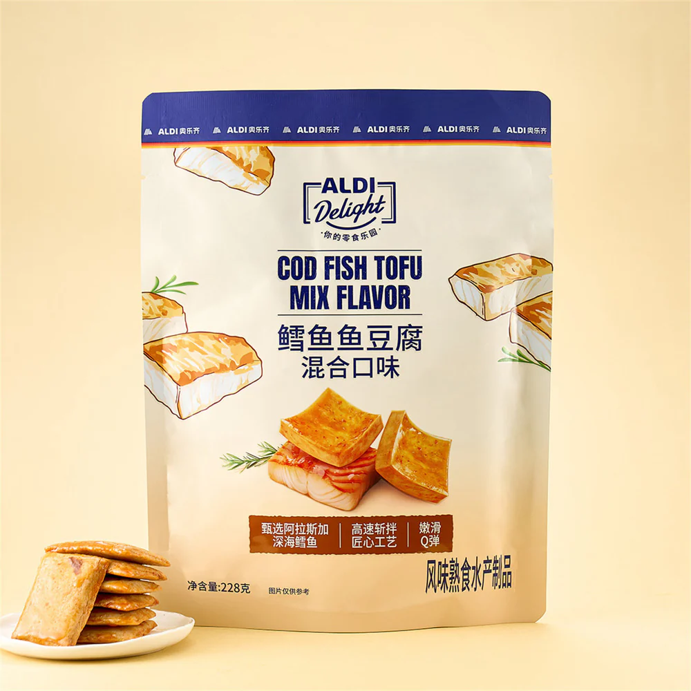 ALDI Delight Cod Fish Tofu Mixed Flavour 228g – Limited Import - Image 3