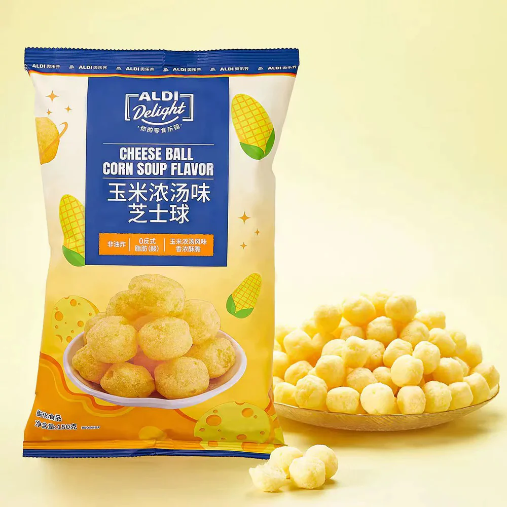 ALDI Delight Corn Soup Flavor Cheese Balls 150g – Limited Import - Image 2