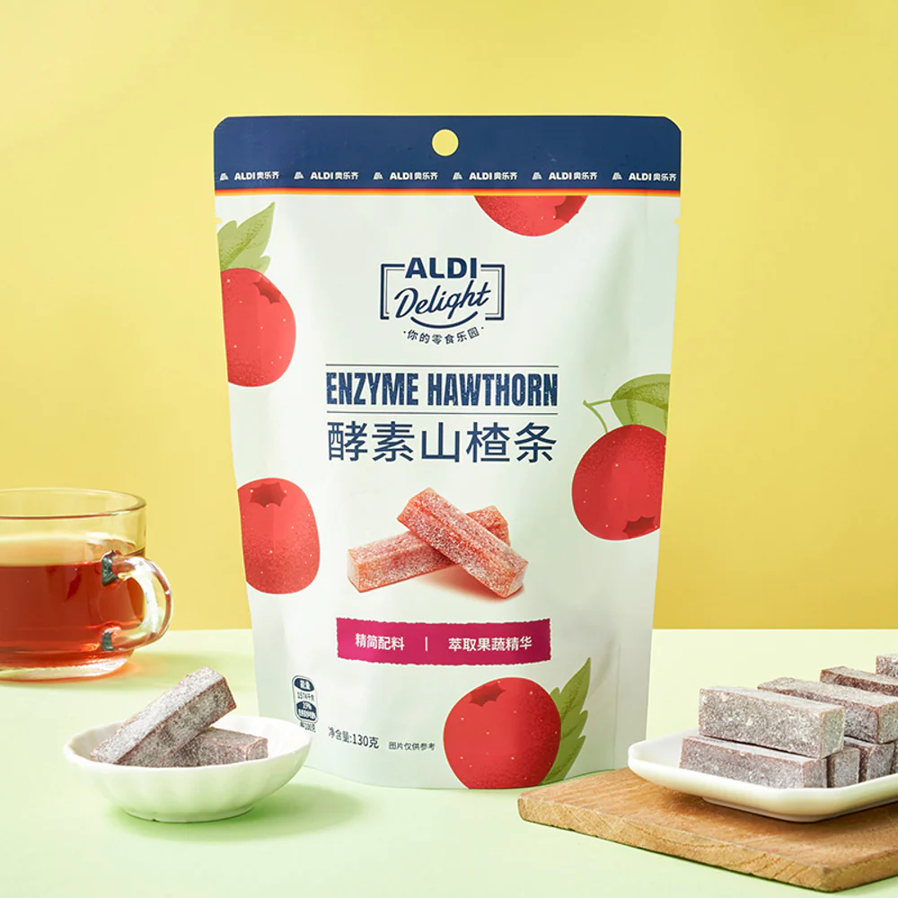 Aldi Delight Enzyme Hawthorn Fruit Strips 130g – Limited Import - Image 2