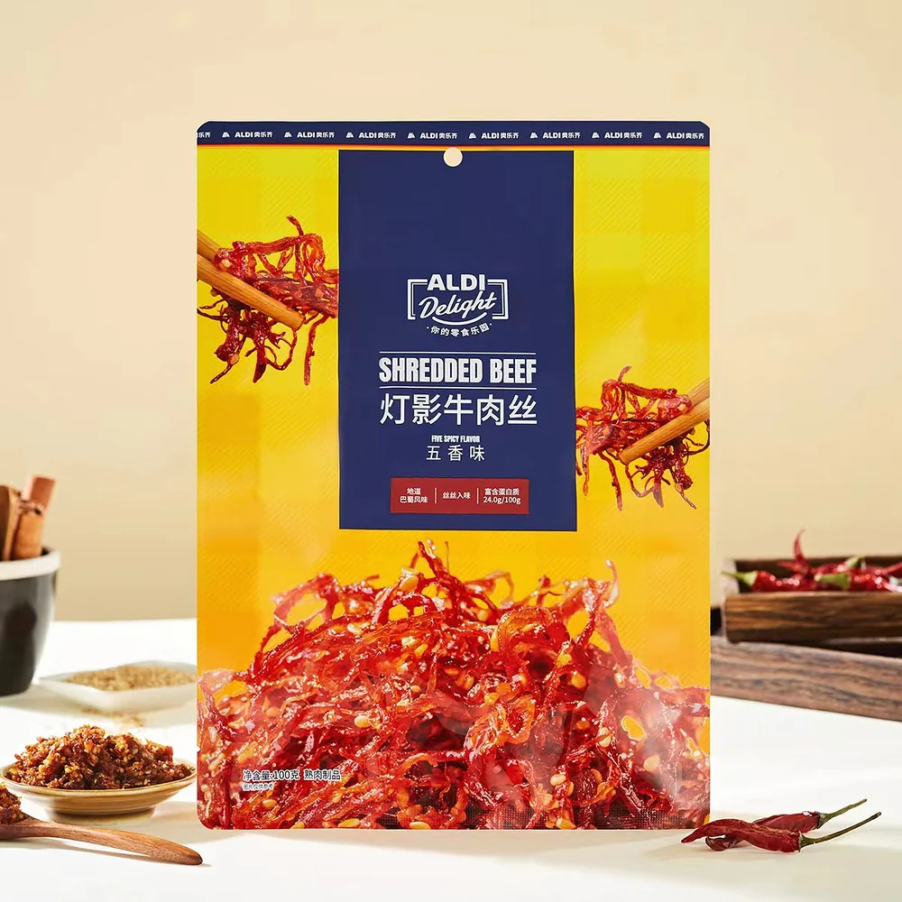 Aldi Delight Five-Spice Shredded Beef 100g – Sichuan-Style Crispy Beef Shreds - Limited Import - Image 4