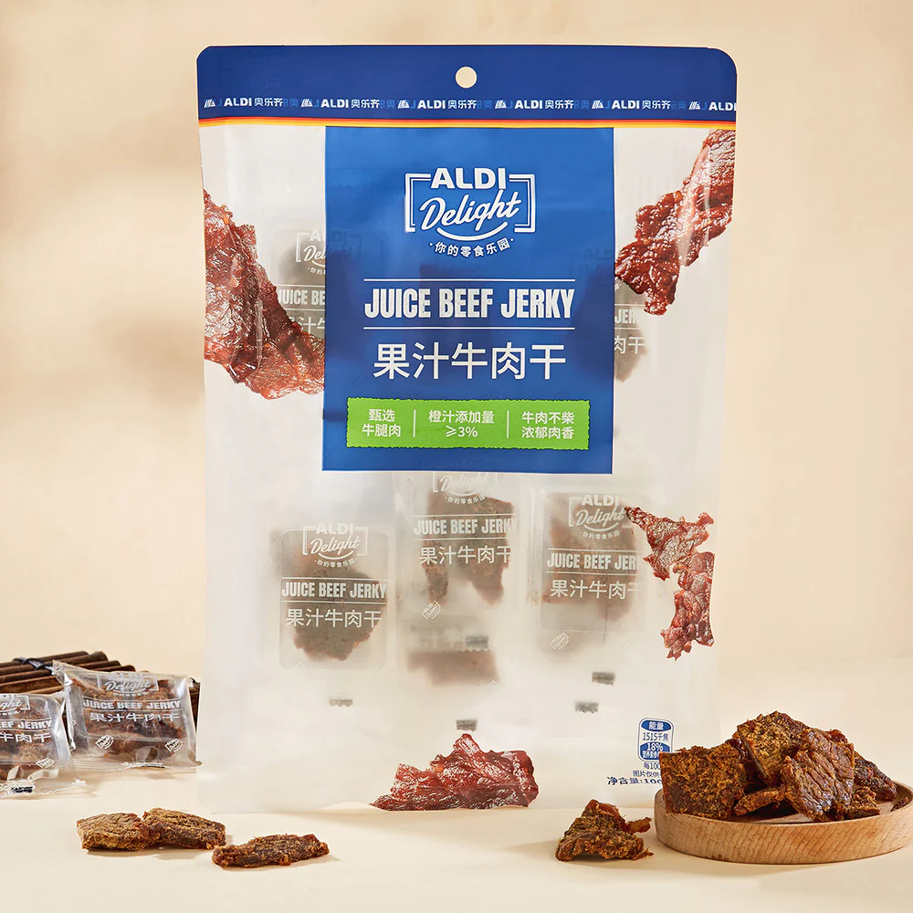 Aldi Delight Fruit Juice Beef Jerky 100g – Limited Import - Image 3