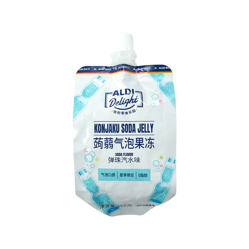 Aldi Delight Konjac Soda Jelly – Ramune Pop Soda Flavour 165g – Limited Import