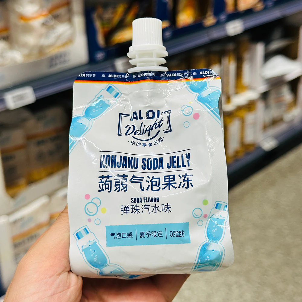 Aldi Delight Konjac Soda Jelly – Ramune Pop Soda Flavour 165g – Limited Import - Image 4