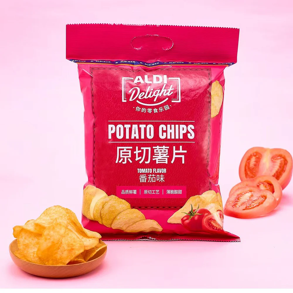 Aldi Delight Original Cut Potato Chips – Tomato Flavor 128g – Limited Import - Image 4