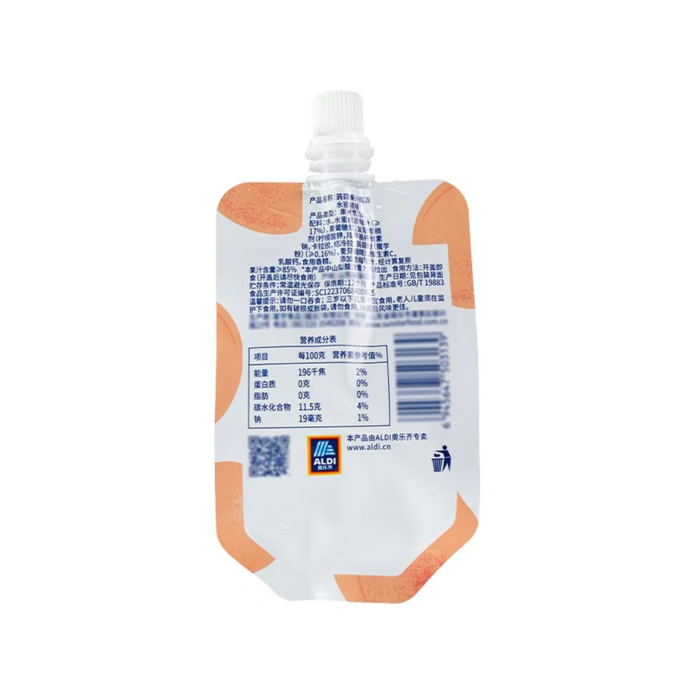 ALDI Delight Peach Konjac Jelly 165g – Low-Calorie Konnyaku Snack Pouch, Limited Import - Image 4