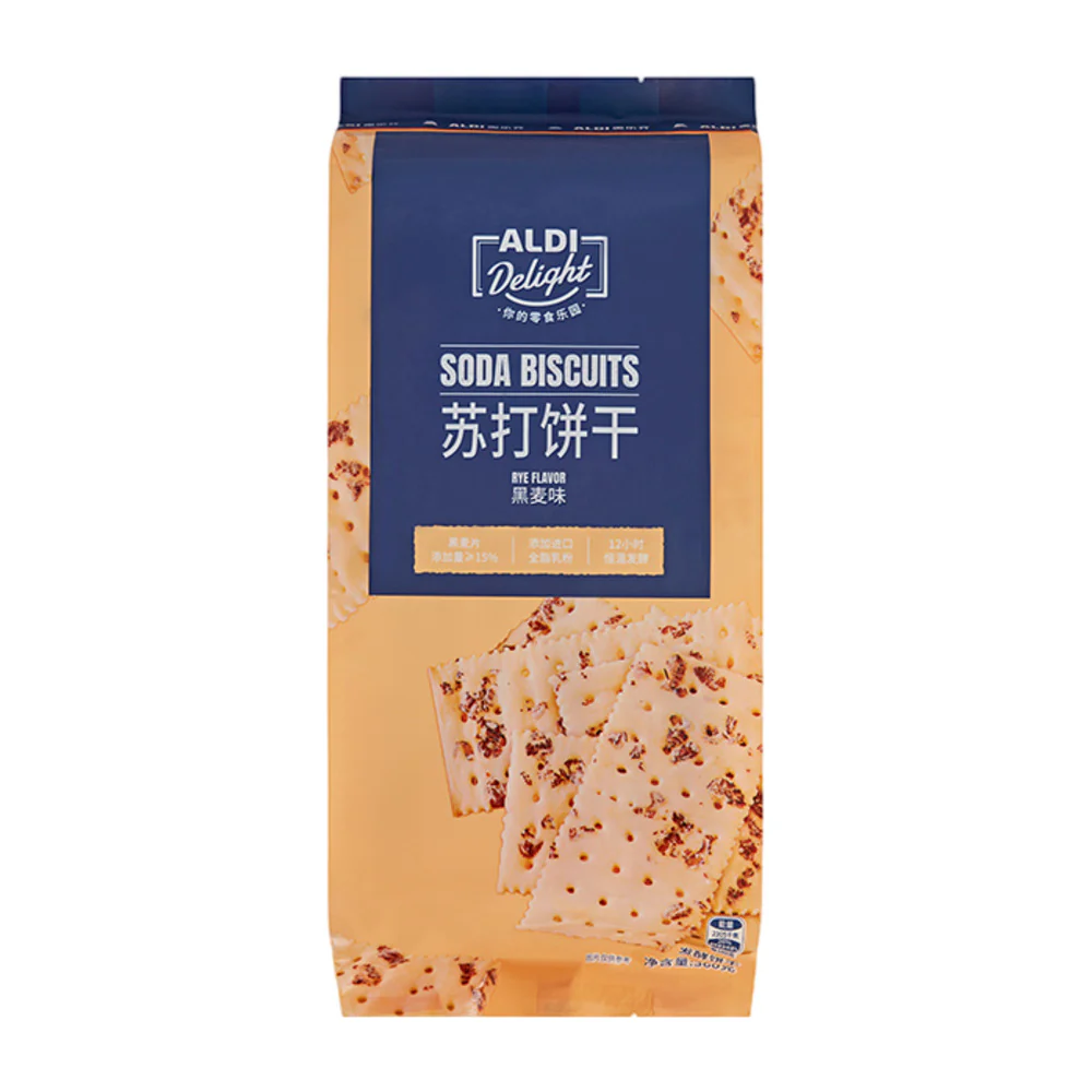 Aldi Delight Soda Biscuits – Rye Flavour 360g – Limited Import