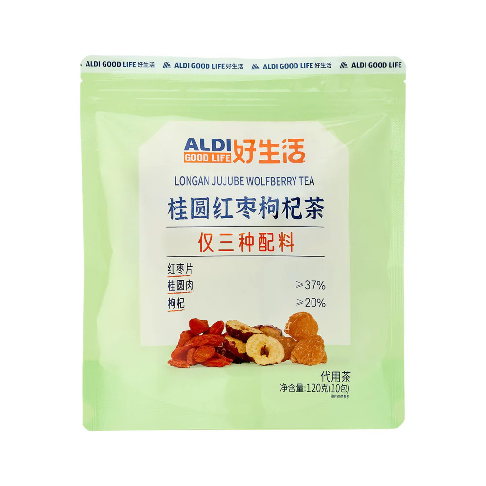 Aldi Good Life Longan Jujube Wolfberry Tea 120g – Limited Import