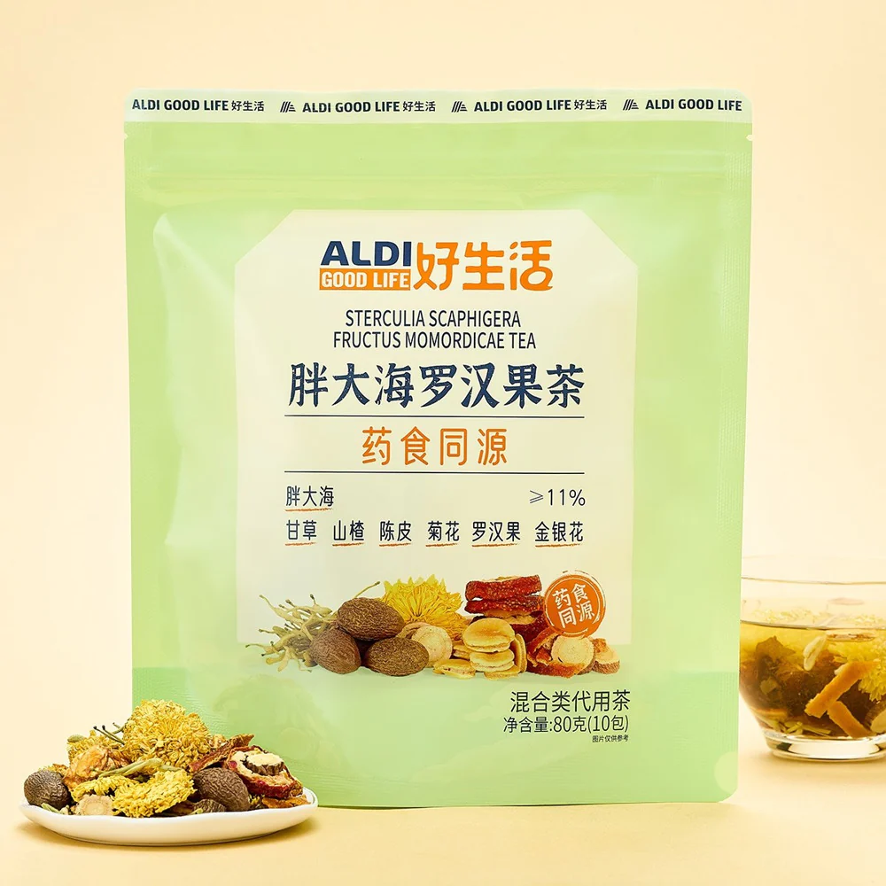 Aldi Good Life Malva Nut & Monk Fruit Herbal Tea 80g – Limited Import - Image 3