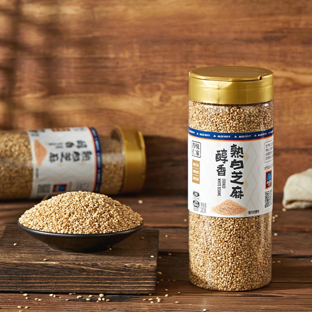 ALDI GuYue Renjia Roasted White Sesame Seeds 200g – Limited Import - Image 2