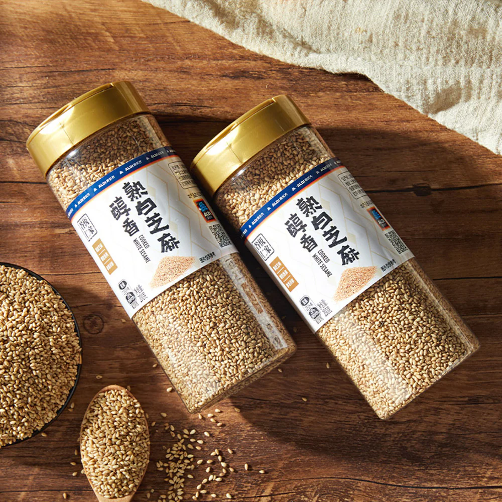 ALDI GuYue Renjia Roasted White Sesame Seeds 200g – Limited Import - Image 3