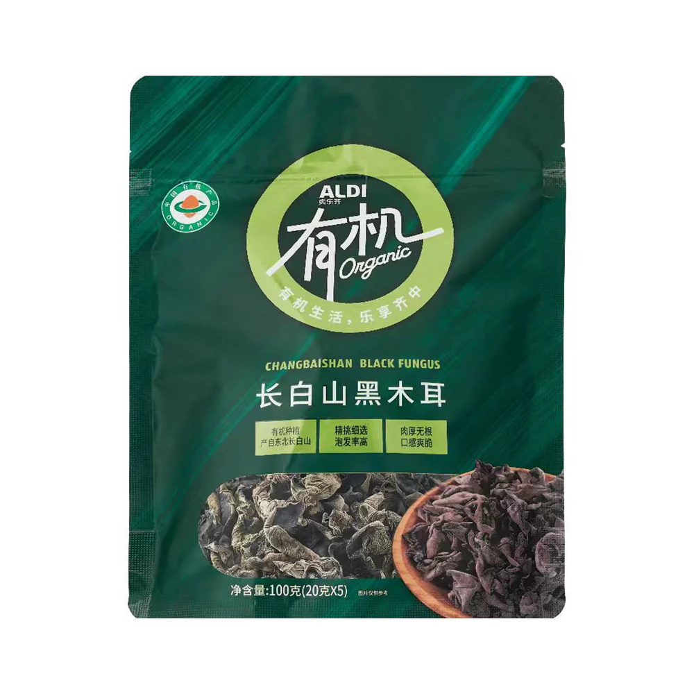ALDI Organic Changbaishan Black Fungus 100g - Wood Ear Mushroom – Limited Import