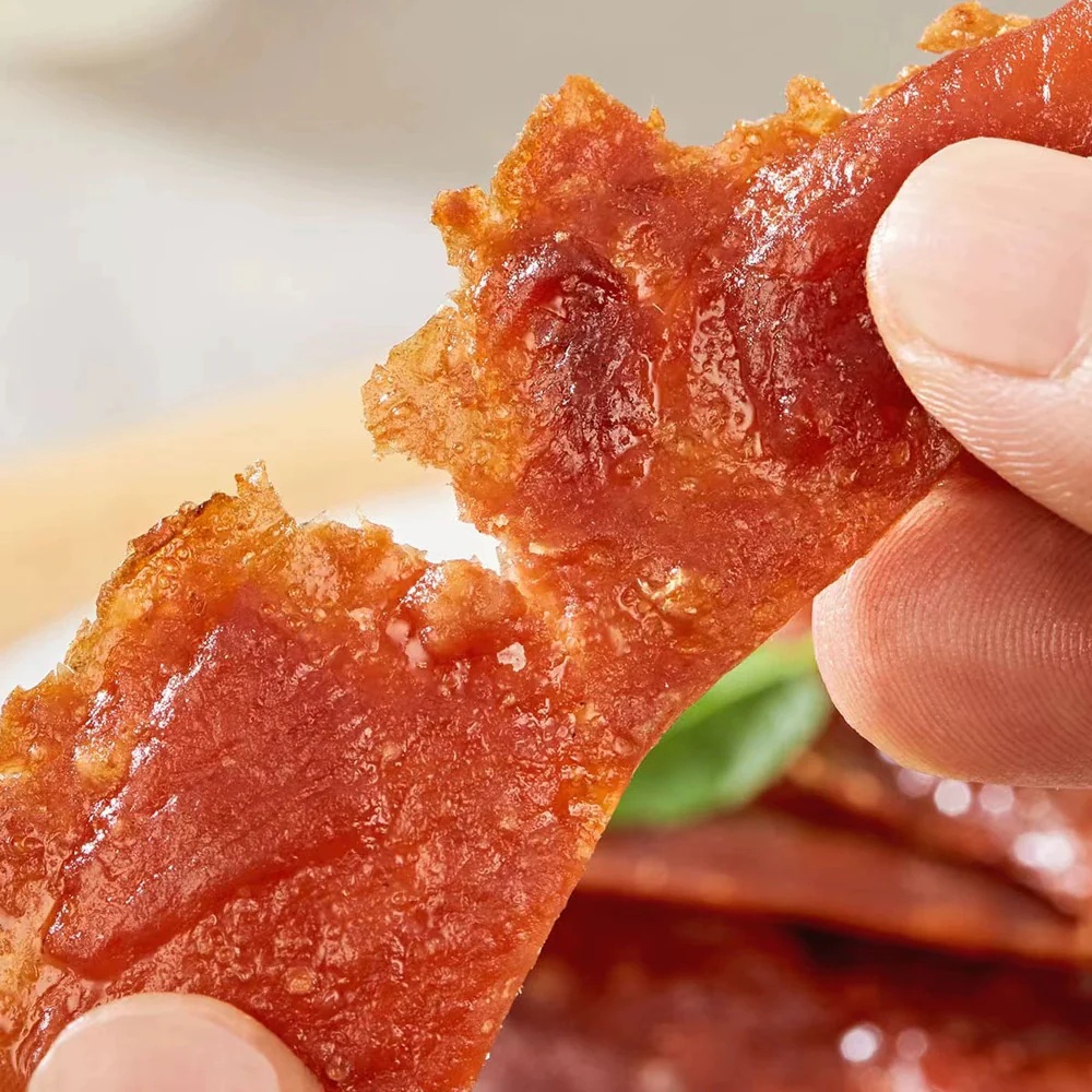 ALDI Value Dried Pork Slices 150g – Hand-Torn Pork Jerky, Limited Import - Image 2