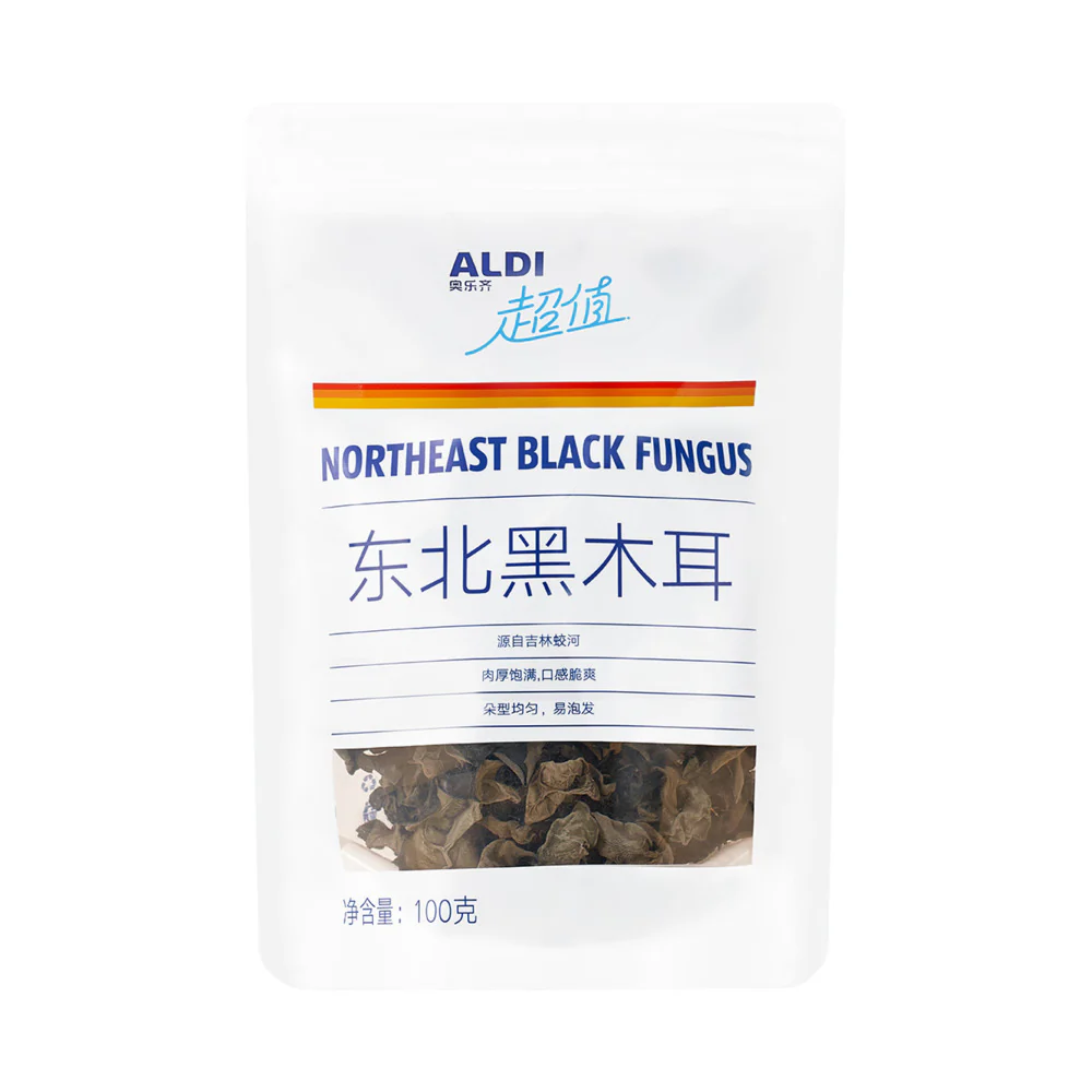ALDI Value Northeast Black Fungus 100g – Limited Import - Wood Ear Mushroom