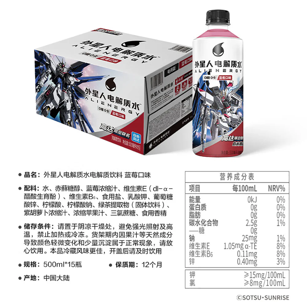 Alienergy Electrolyte Water Blueberry Flavor 500ml - Box of 15 - Image 5