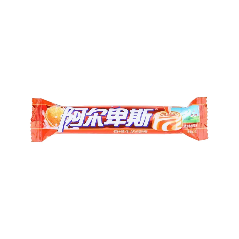 Alpenliebe Sunshine Orange & Milk Swirl Hard Candy 31g
