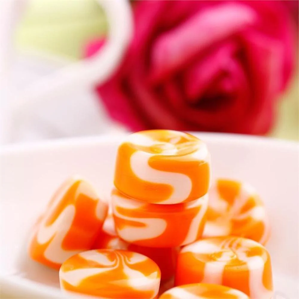 Alpenliebe Sunshine Orange & Milk Swirl Hard Candy 31g - Image 2