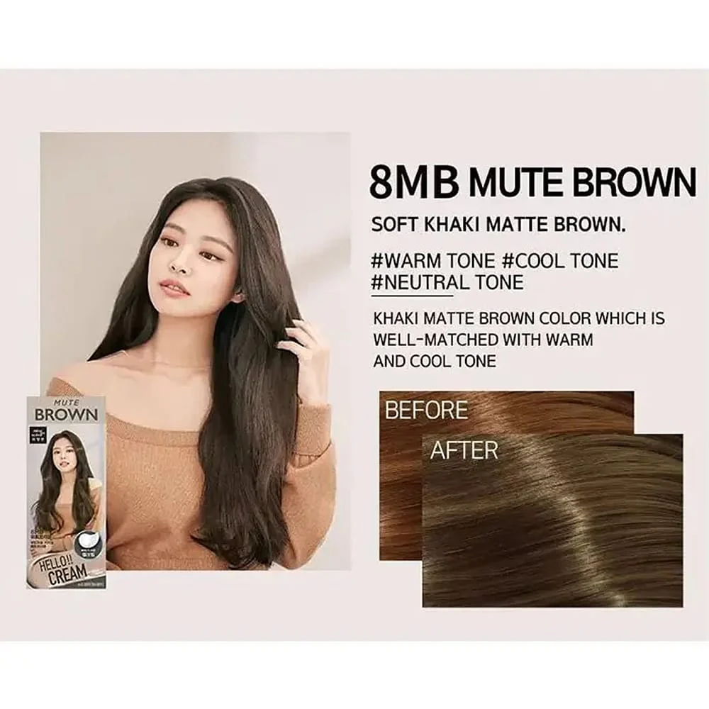Amorepacific New Cream Hair Dye 8MB Brown - 125g - Image 2