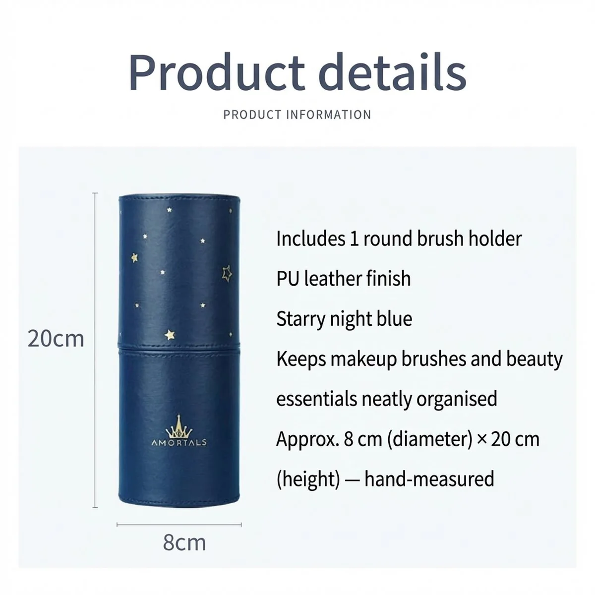 Amortals Makeup Brush Holder - Starry Blue - Image 5