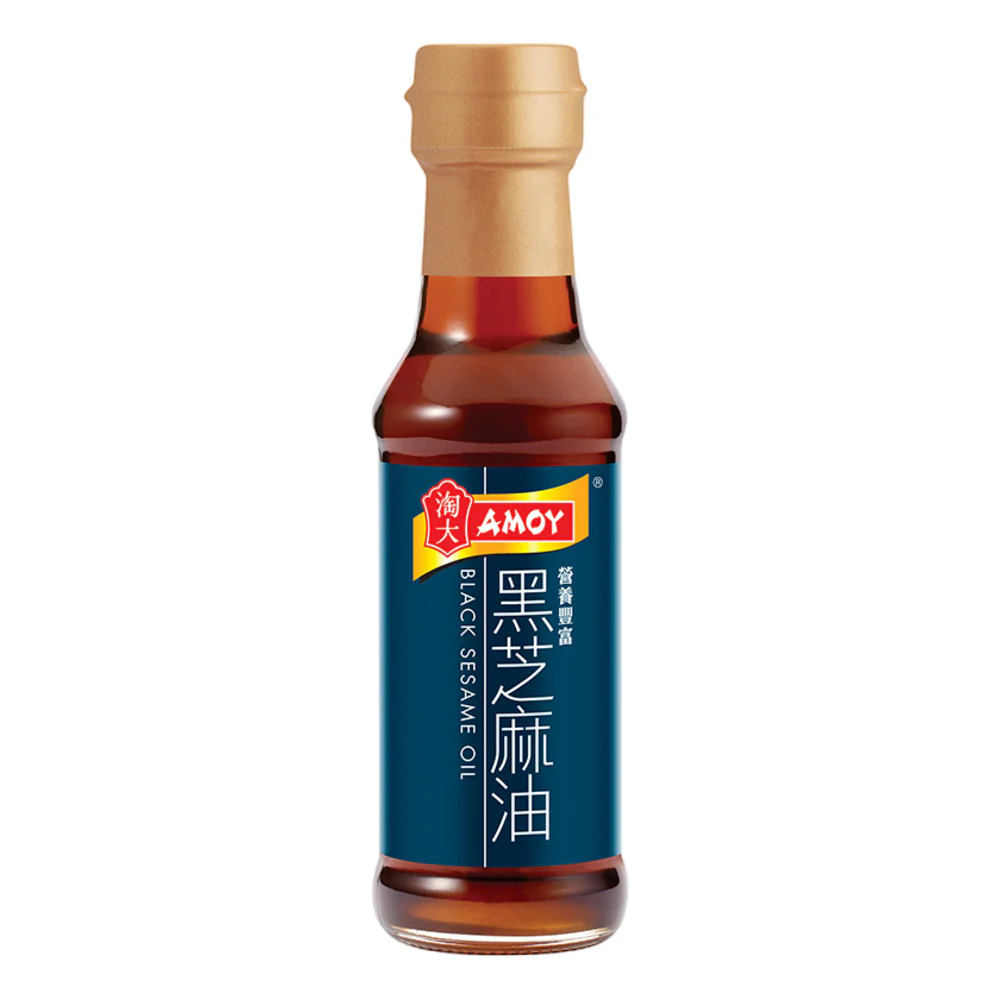 Amoy Black Sesame Oil 150ml - Aromatic Roasted Sesame Essence