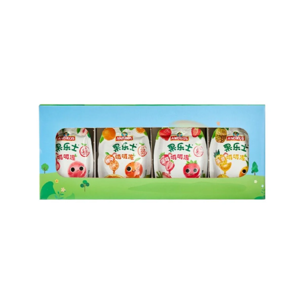 Andros Fruit Jelly Squeeze Variety Pack 60g x 20 – Limited Import