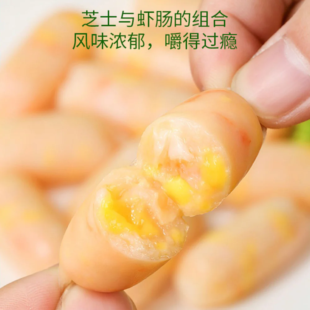Anjoy Frozen Cheese Shrimp Sausages - 140g - Image 3