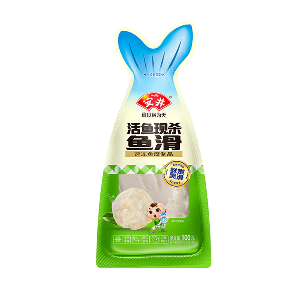 Anjoy Frozen Fish Paste 100g - For Hot Pot & Soup